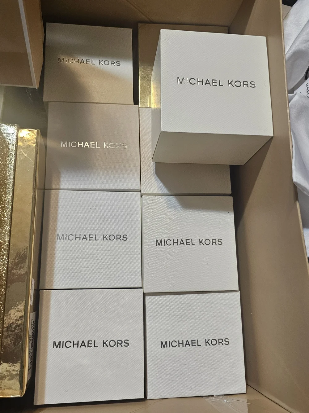 Michael Kors Gold-Tone Gift Box Set - Gold